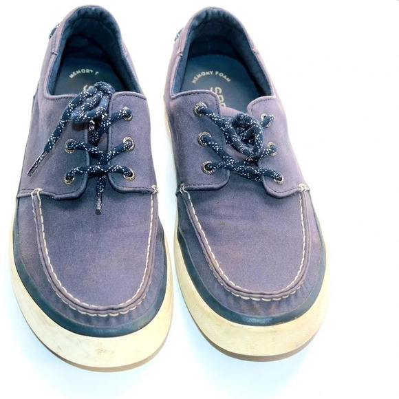 Sperry Topsiders size 10 blue good previously owned condition - Picture 1 of 7
